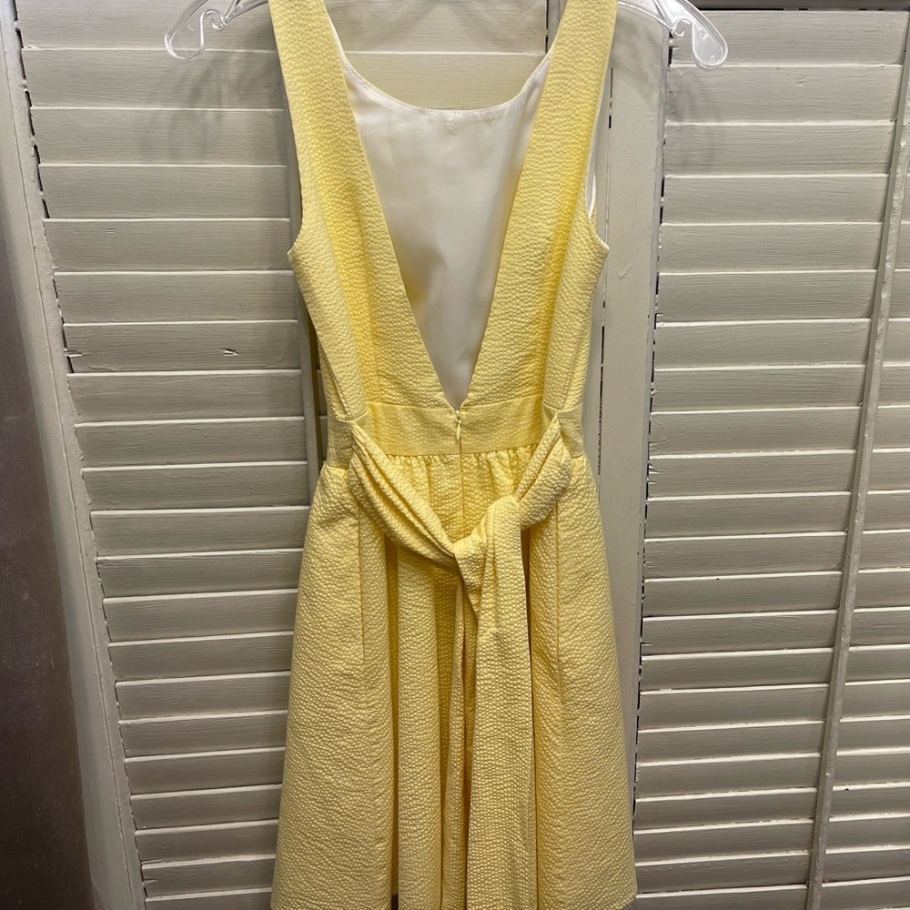 Lauren James Yellow Seersucker Dress - Picture 3 of 11
